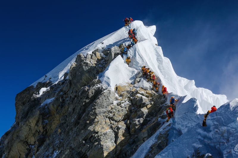 The Hillary Step on Everest