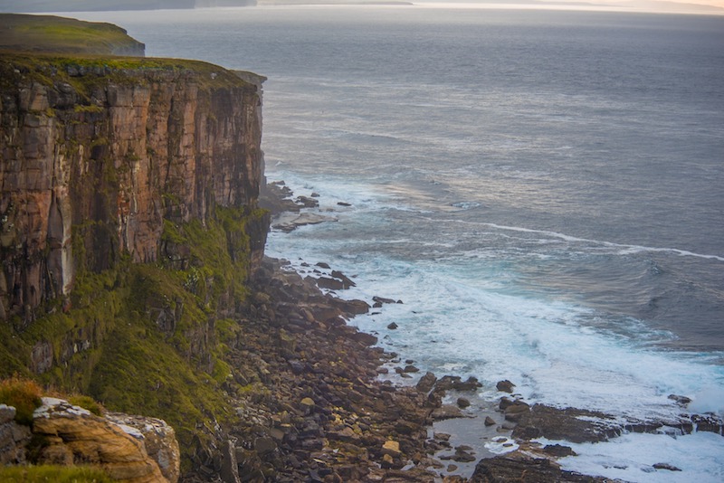 Dunnet head coastline in Scotland, one of the best winter coastal hikes