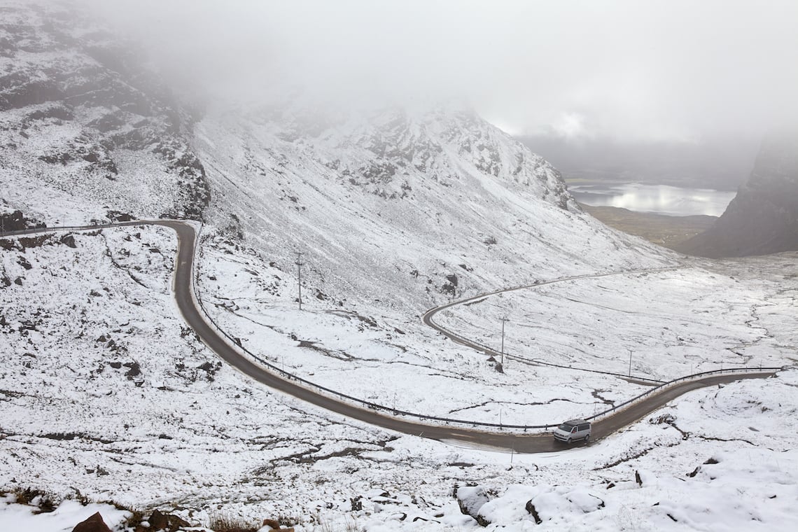 Bealach na ba in scotland on the great british adventure road trip