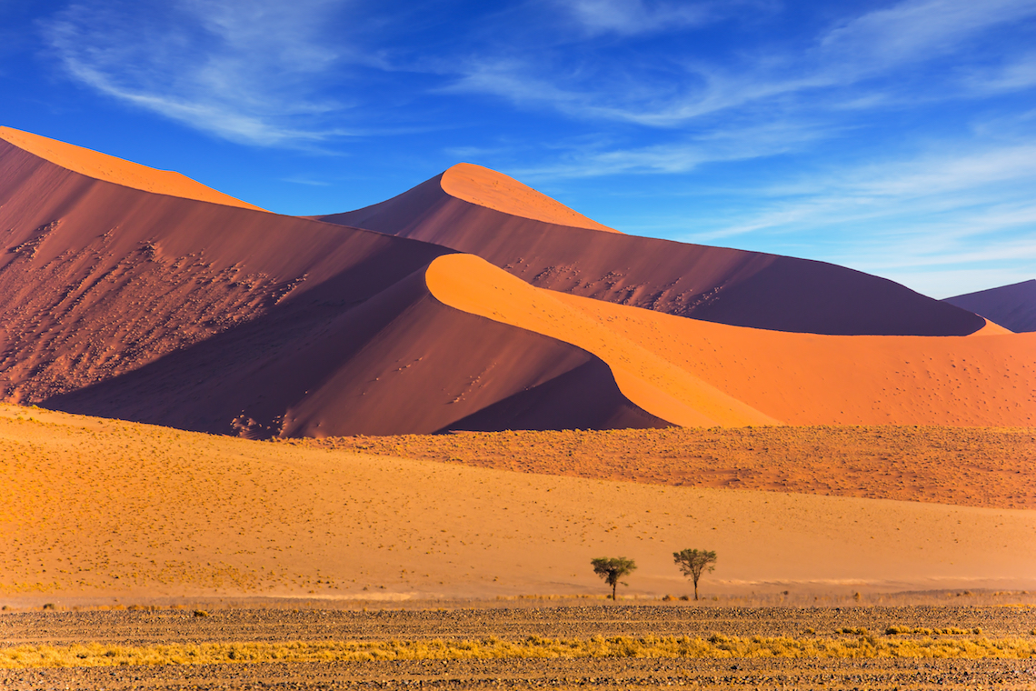 Sand dunes in Namibia