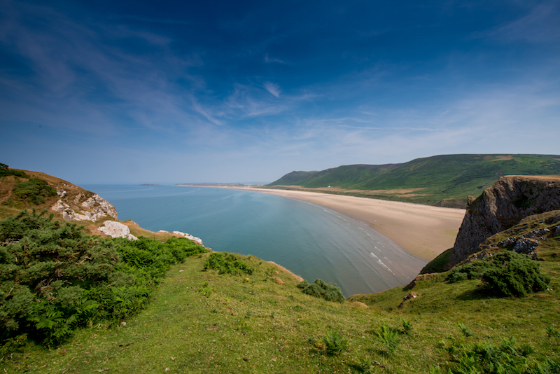 Rhossili Bay Beach on the Gower Coast Path