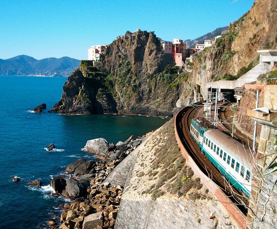 Cinque terre train Italy most scenic train journeys