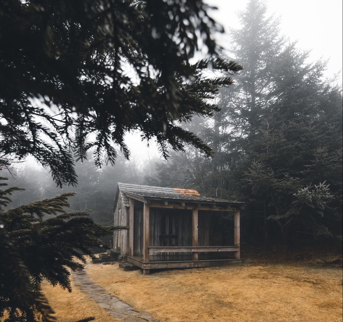 Mountain hut on the Appalachian Trail