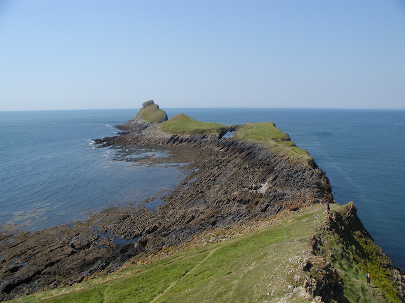 Worms head on the gower coast path