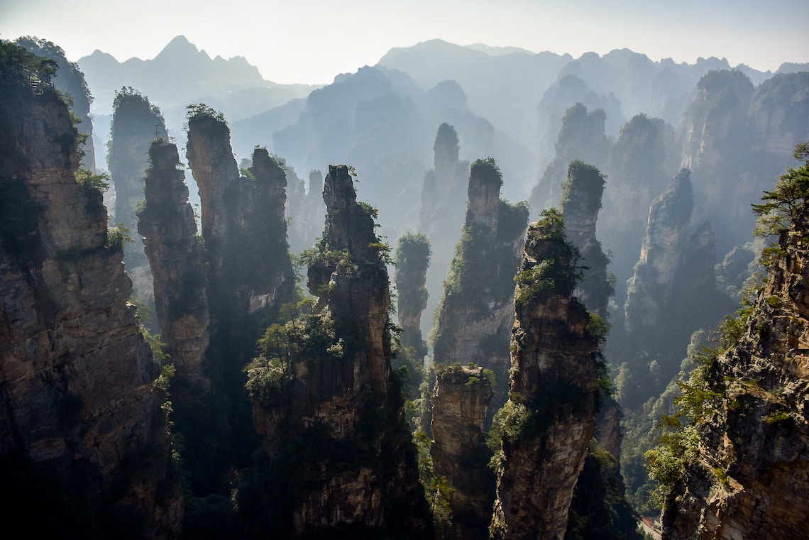 Zhangjiajie mountains china, one of the world's most unique landscapes