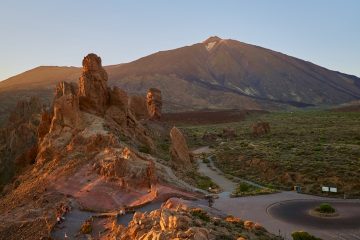 route to the summit of Mount teide