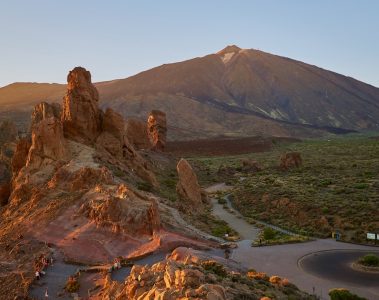 route to the summit of Mount teide