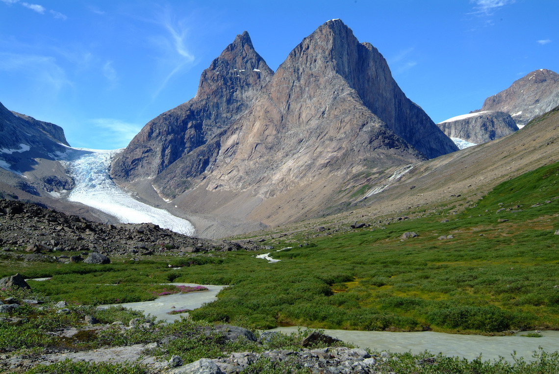 Views hiking in East Greenland