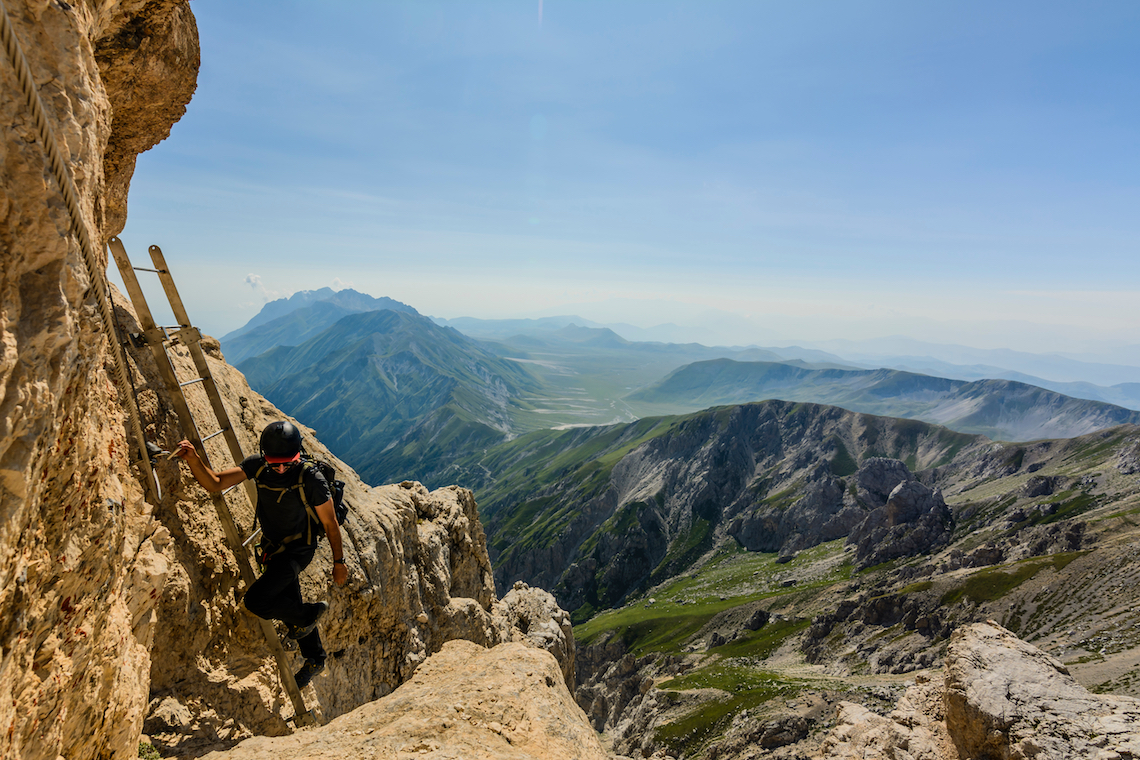 Climbing corno grande adventurous things to do in central Italy