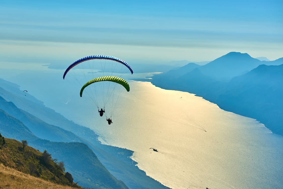 paragliding one of the best adventures in Northern Italy