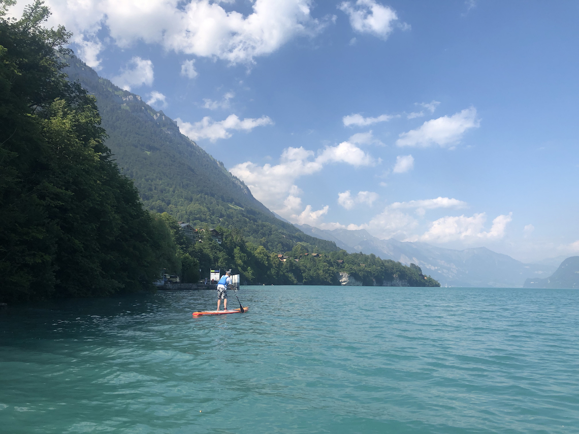 paddle boarding, spending 72 hours in Interlaken