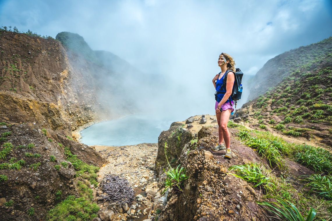 Trekking in Dominica - boiling lake hike