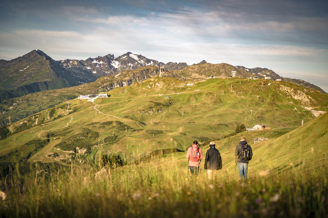 HIkers in St Anton am Arlberg