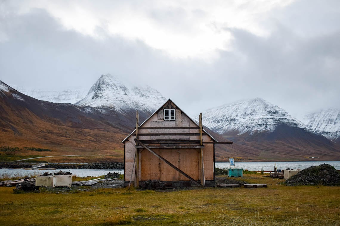 Quaint fishing village in the Westfjords