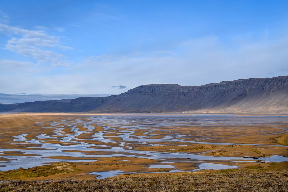 Red beach in the westfjords