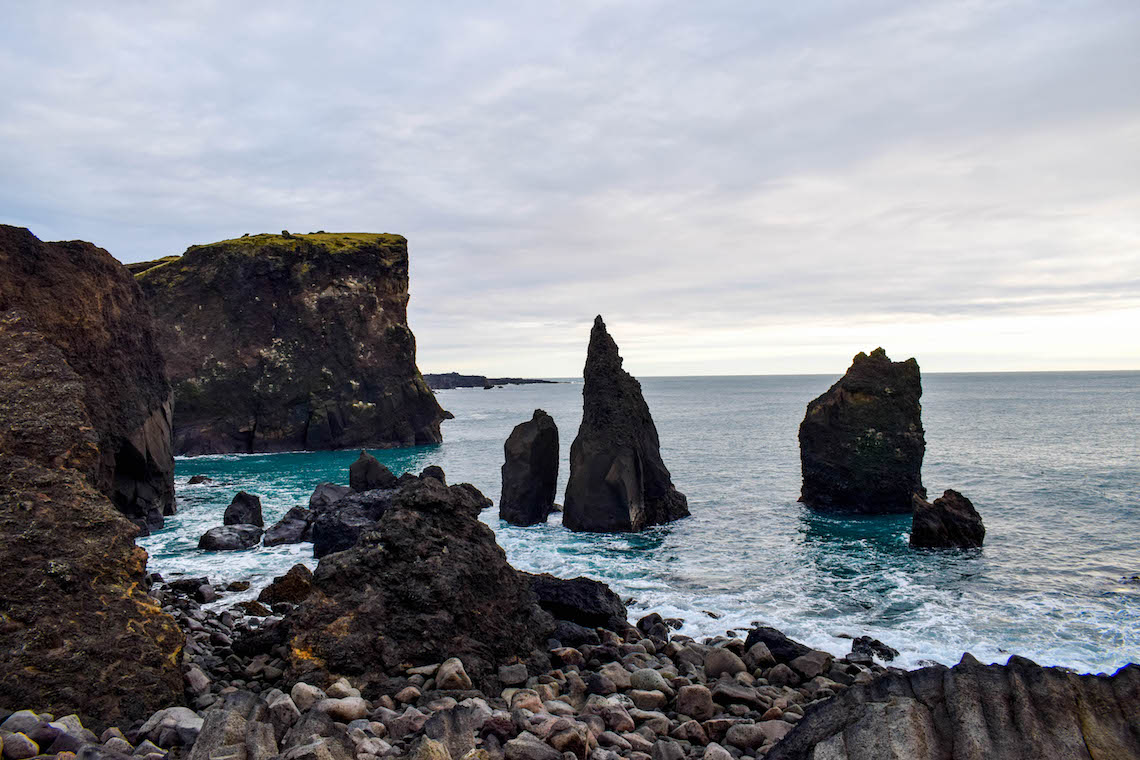 Reykjanesbær beach in the Westfjords of Iceland