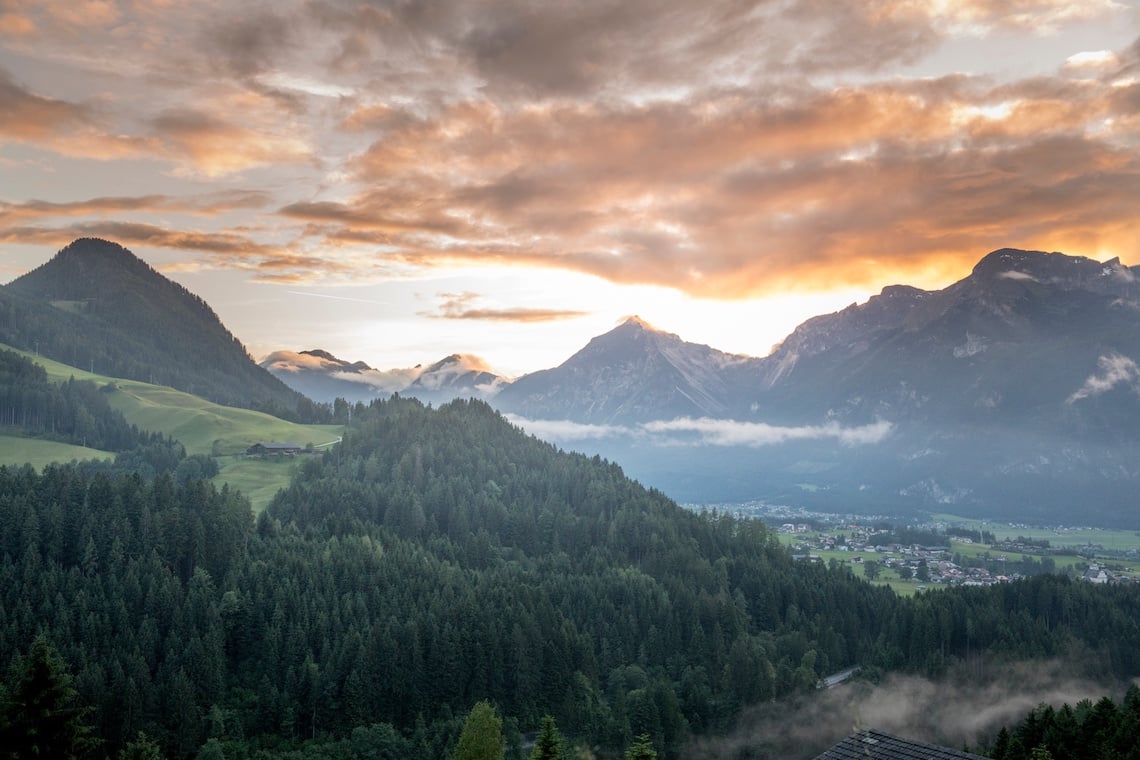 Views on the hike from the Reither Kogel 