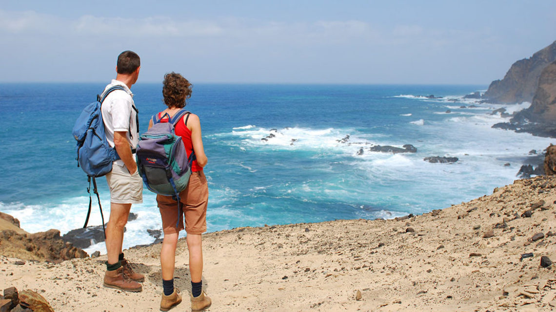 hiking to Lot's wife ponds in St Helena