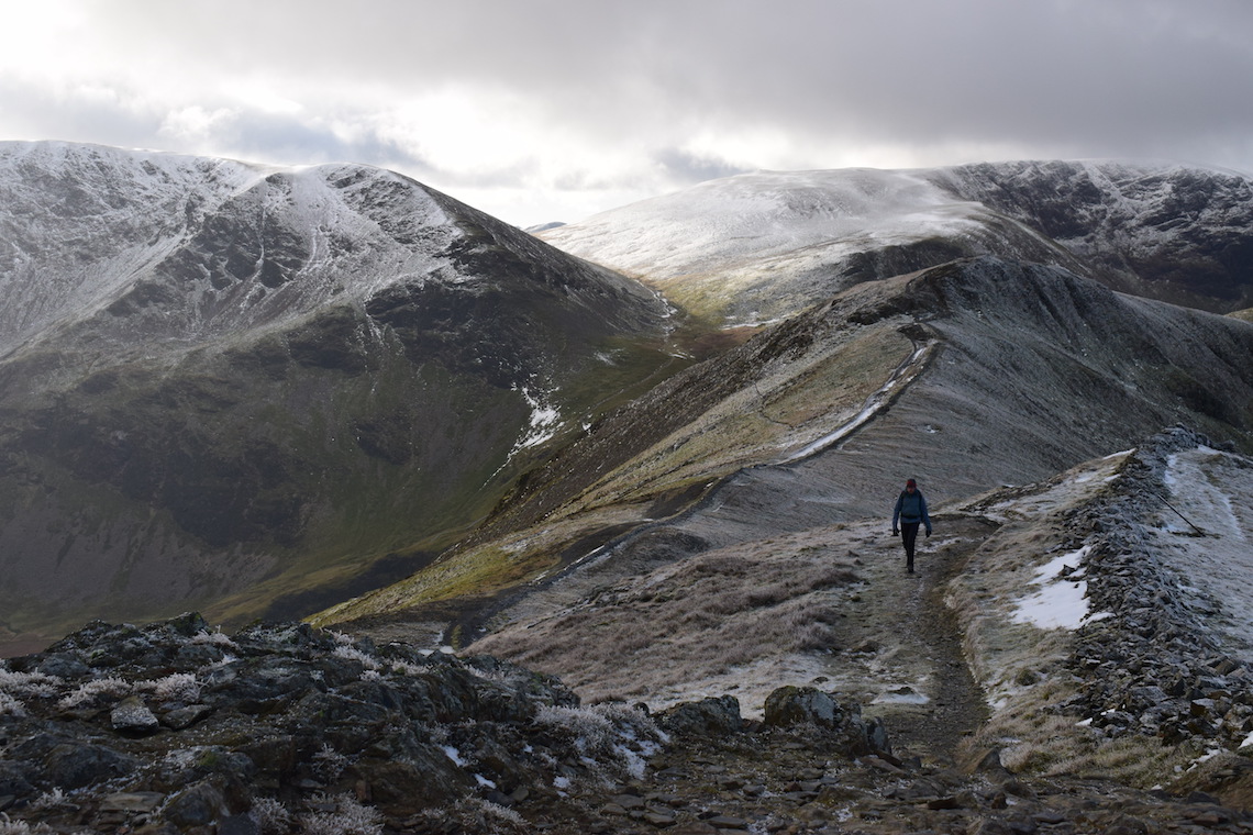 Snowy tops grisedale pike 