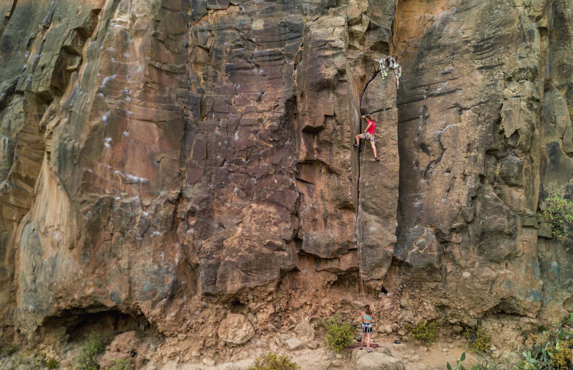 Climbers in Tenerife