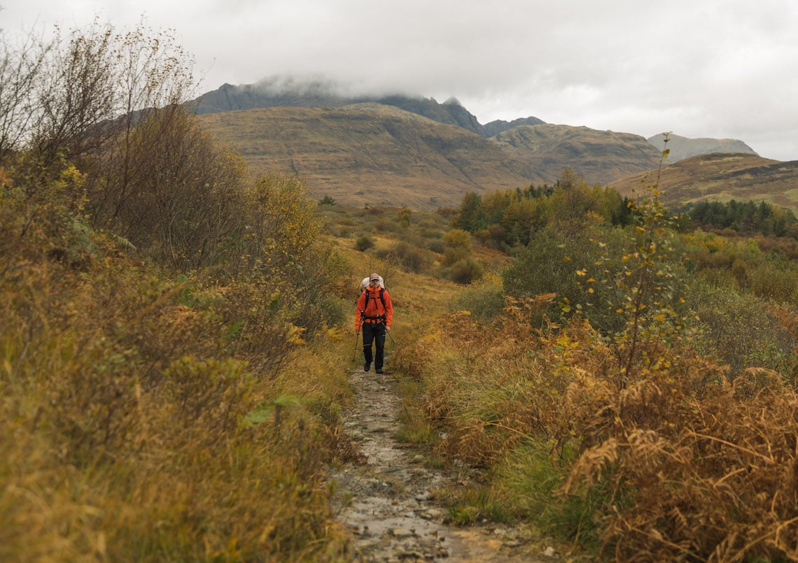 A well marked path on the Skye Trail