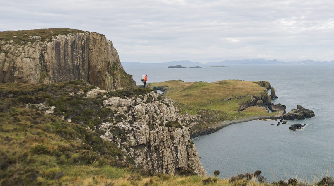 Stopping to admire the view on the Skye Trail