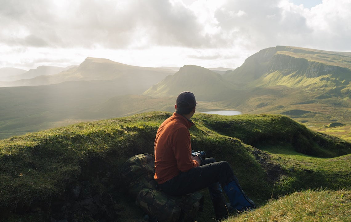 Hiking the skye trail sunshine views