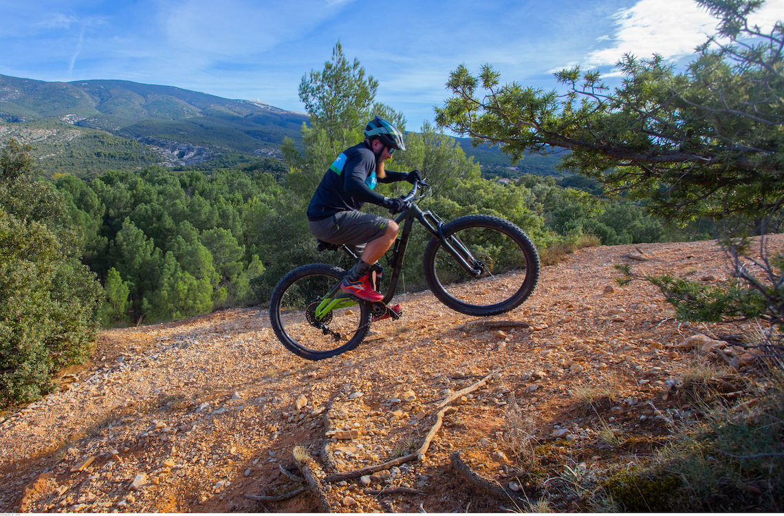 Mountain biking on Mont Ventoux