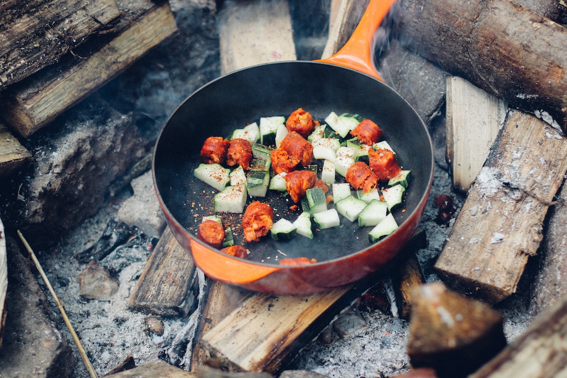 outdoor cooking open fire