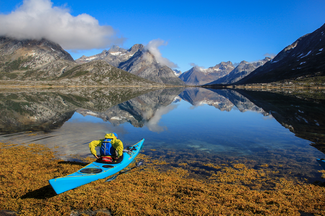 Kayak by a lake