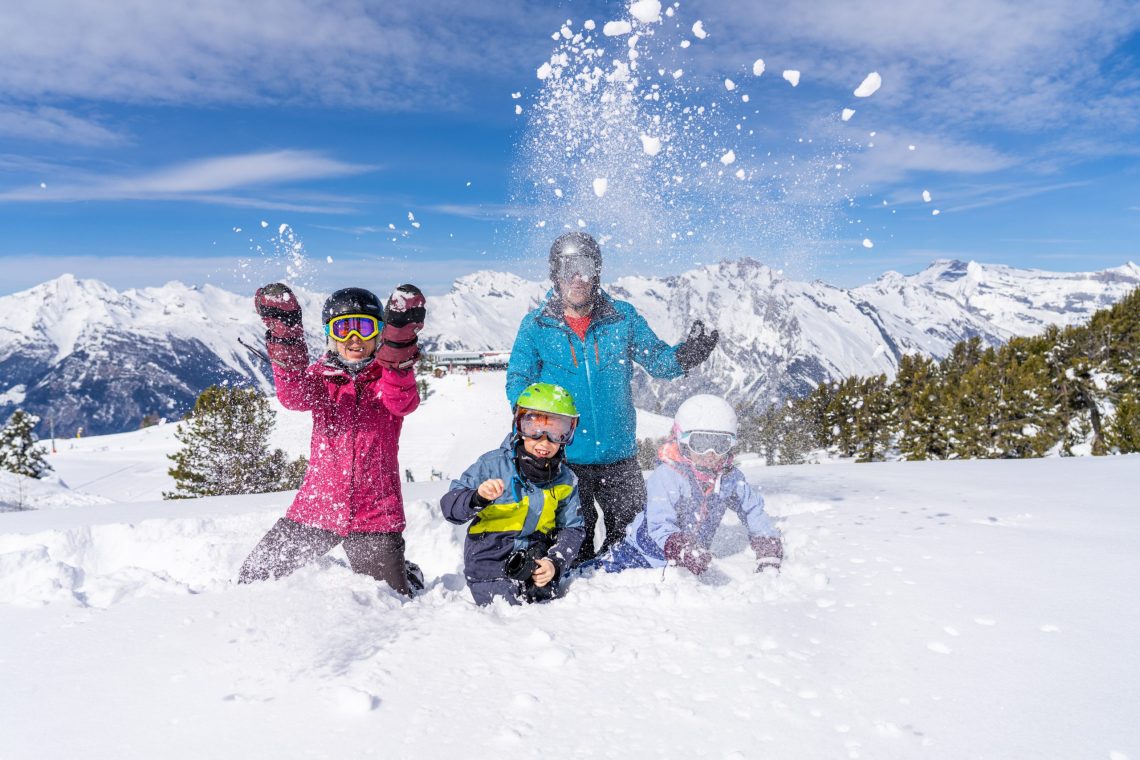 Nendaz family snow