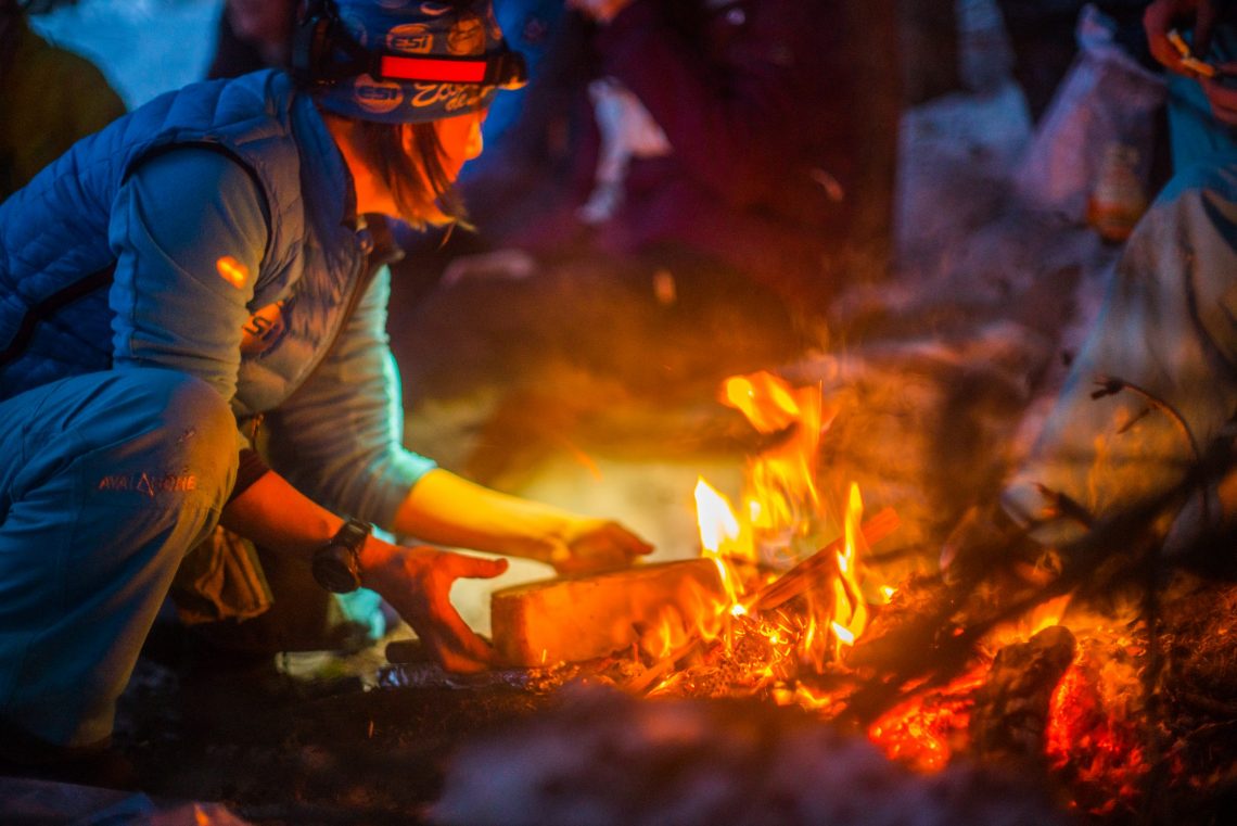 campfire Nendaz Swutzerland