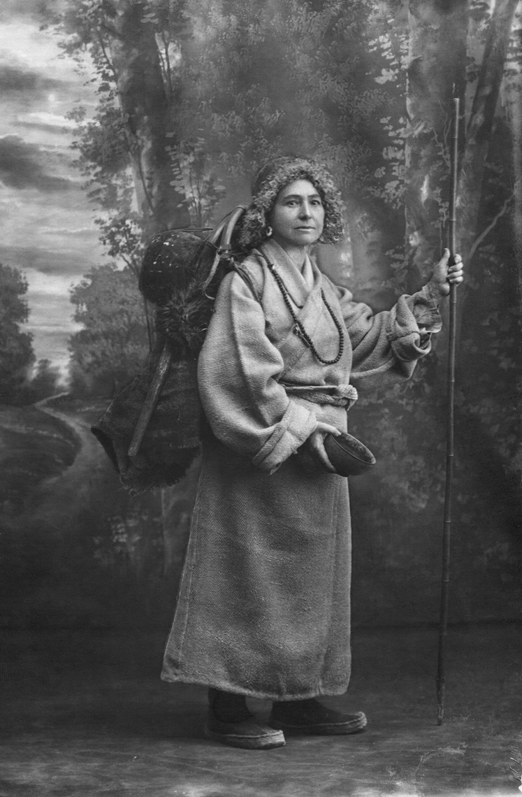 Alexandra David-Neel au retour de Lhassa, 1928