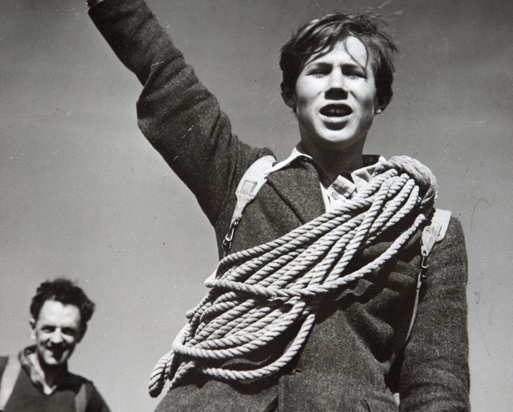 Chris Bonington age 15 on his first ever climb