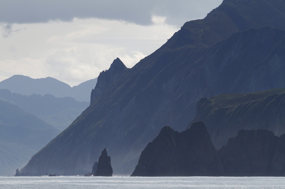 Coastline south of Avacha Bay, Kamchatka, Russia