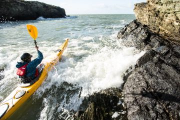 Kayaking sea