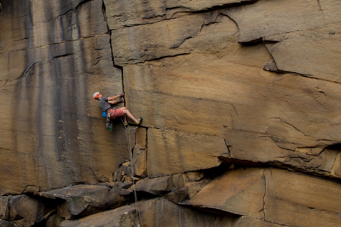 Forked Lightening Crack, Heptonstall, Yorkshire. Photo Molly Dufton