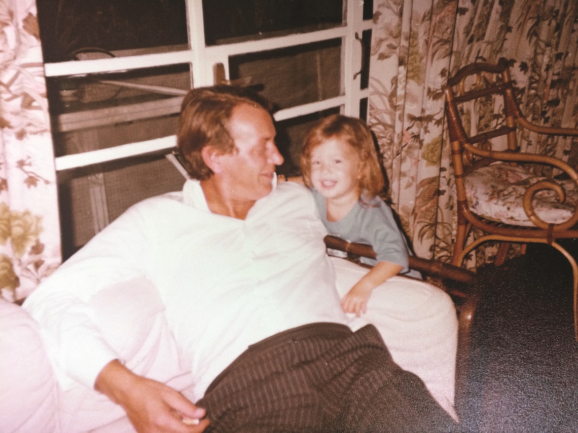 My father and I. My mother told me that the day I smiled in recognition at Dad, he knew he loved me.