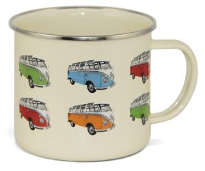 VW CAMPERVAN ENAMEL MUG