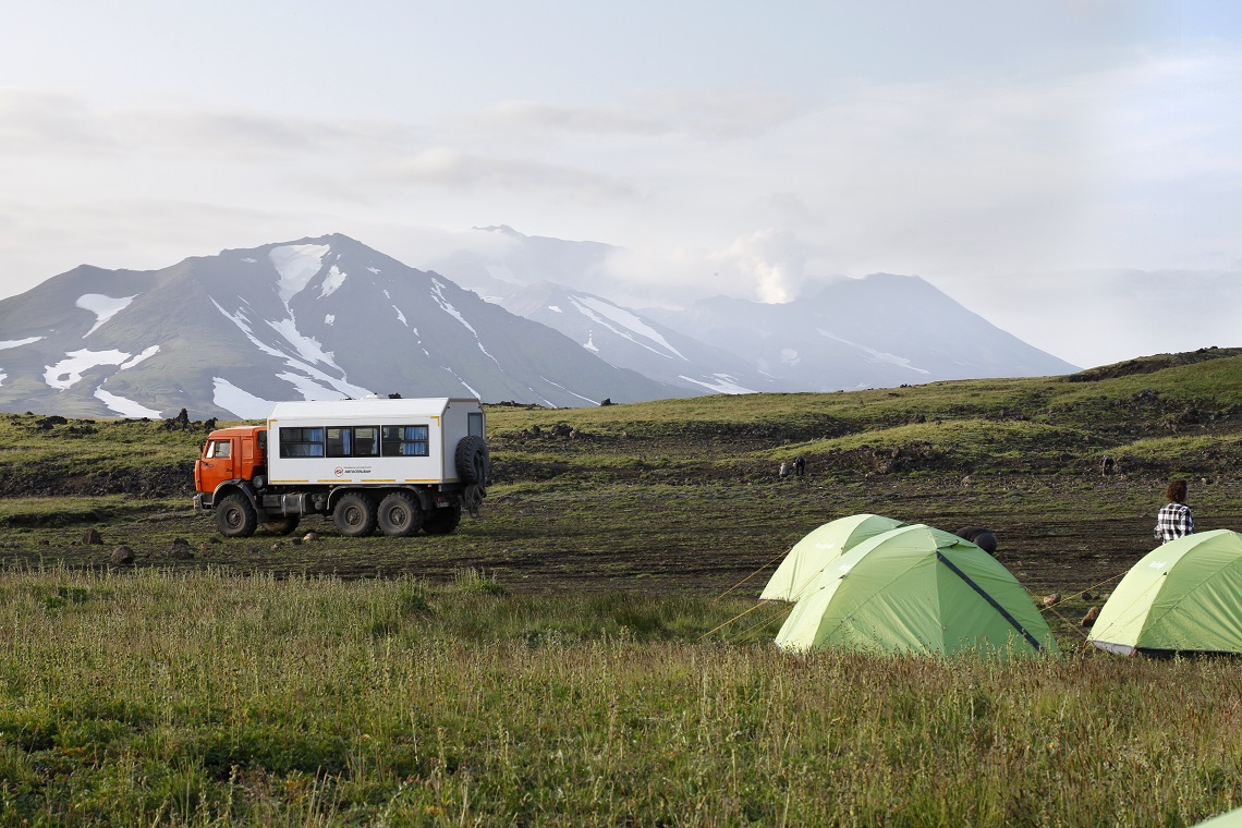 Mutnovsky from Gorely camp, Kamchatka, Russia