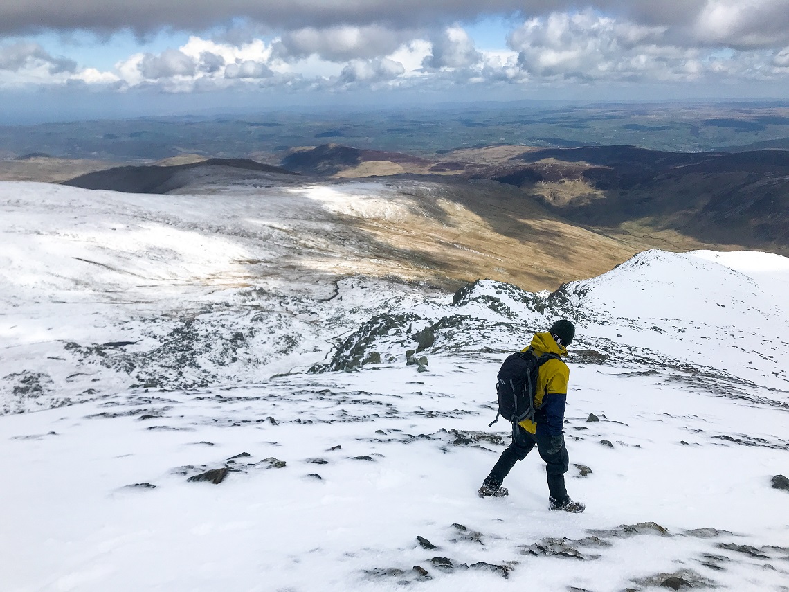 11 - Standing below the summit of Carnedd Llewelyn_