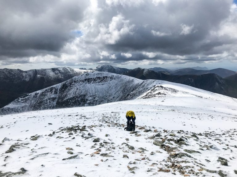 8 - Approaching Carnedd Dafydd. Looking back towards Pen Yr Ole Wen_