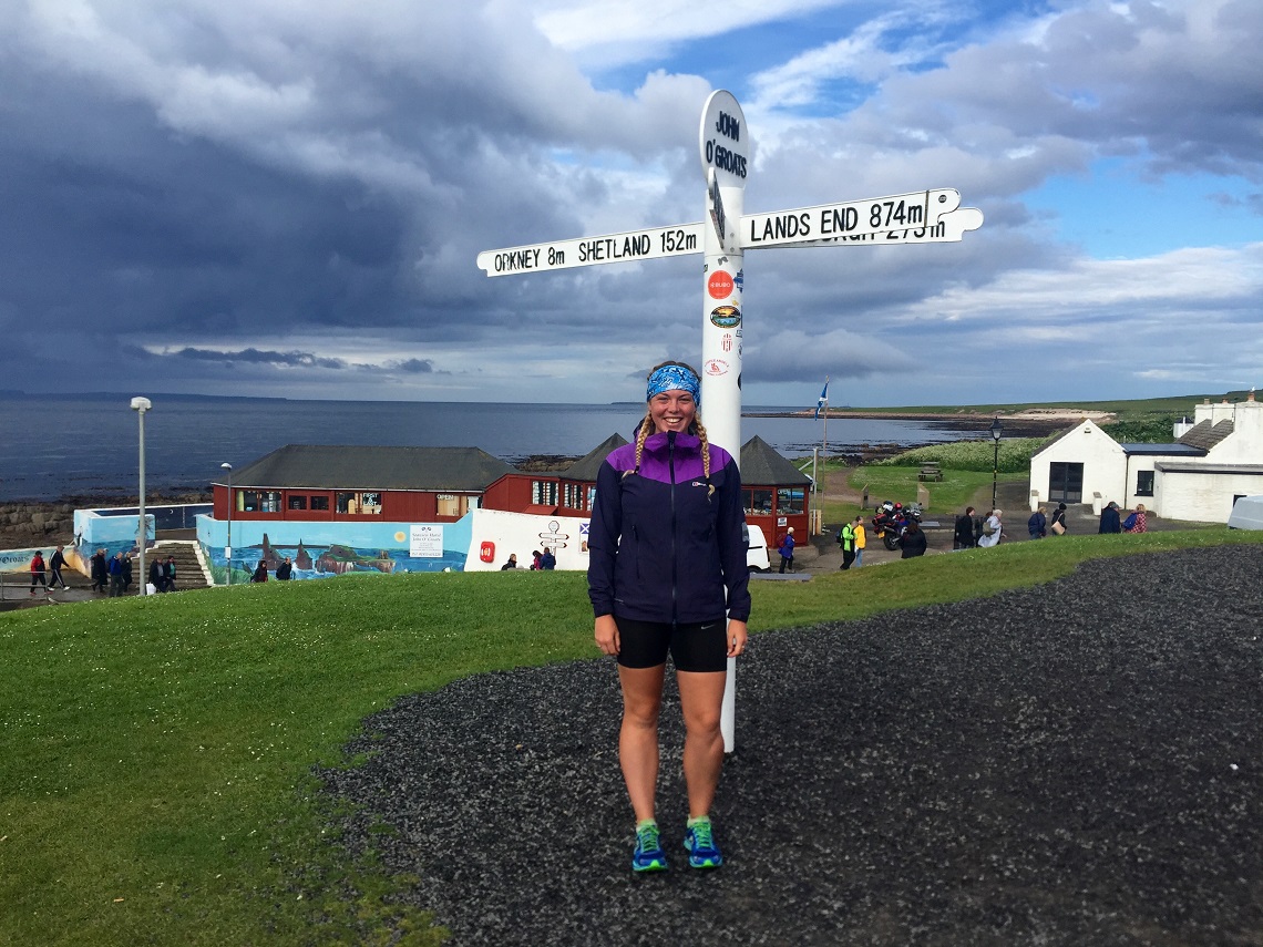 Elise at John O’Groats