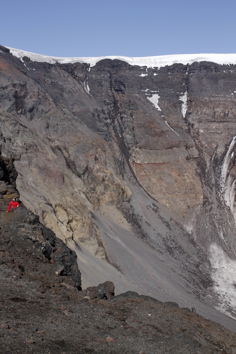 The crater of Plosky Tolbachik, Kamchatka, Russia