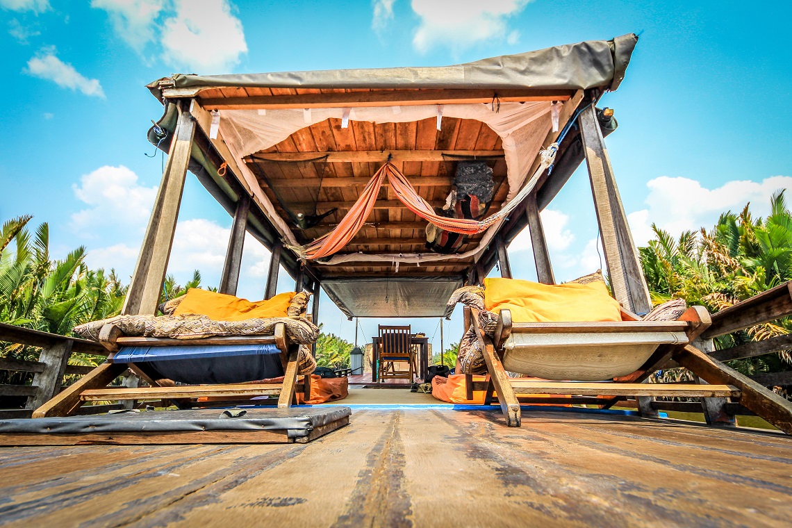 A little luxury aboard the klotok