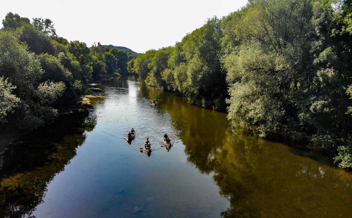 Canoes on the Wye