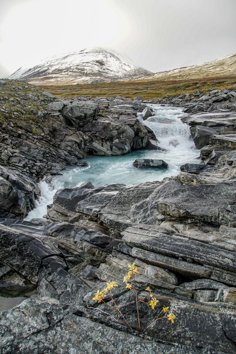 One of the many icy, glacial rivers