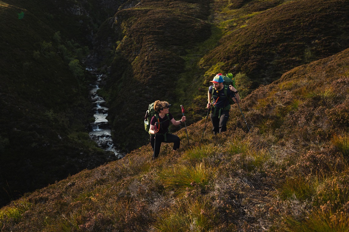 Walking poles proved invaluable