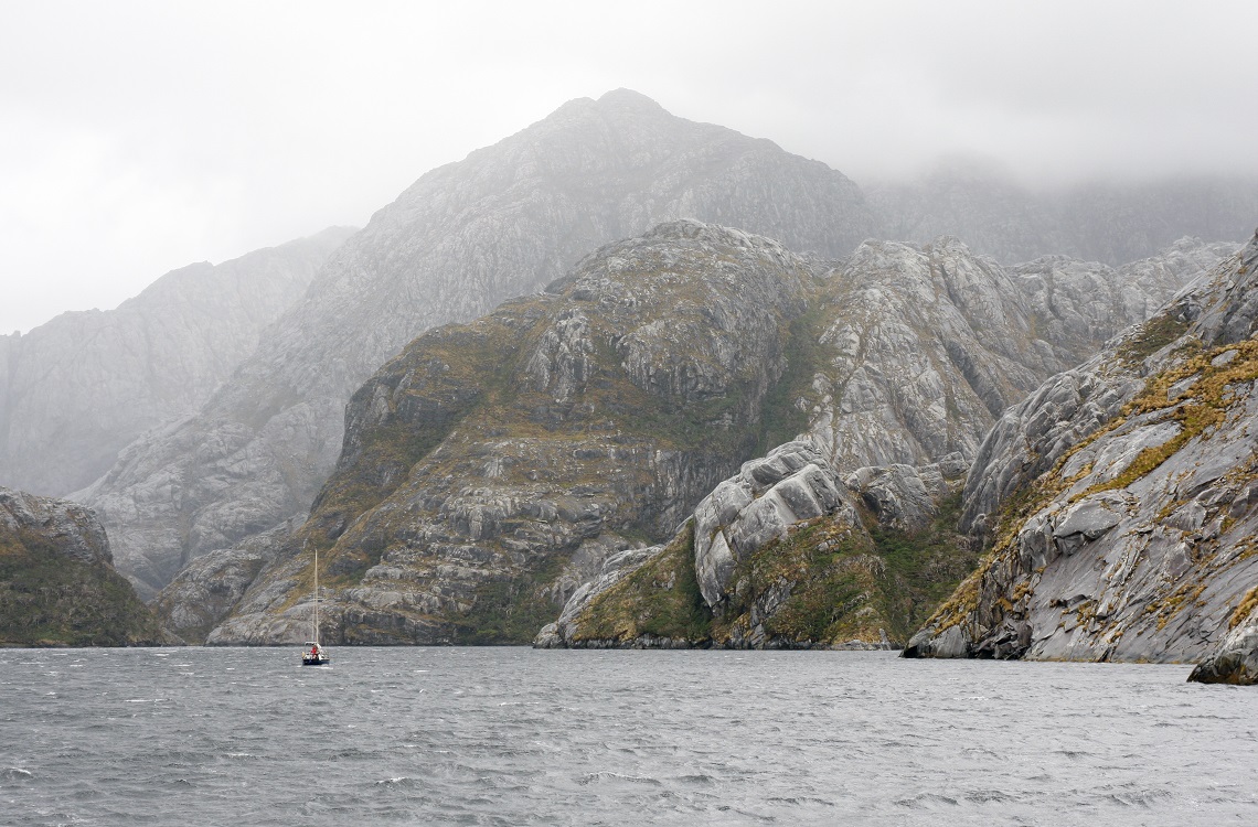 It wasn't always easy to find a place to anchor off the coast of Tierra del Fuego