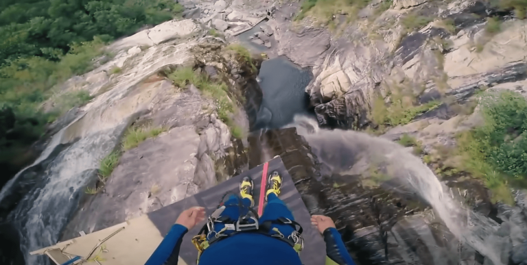 cliff jumping world record